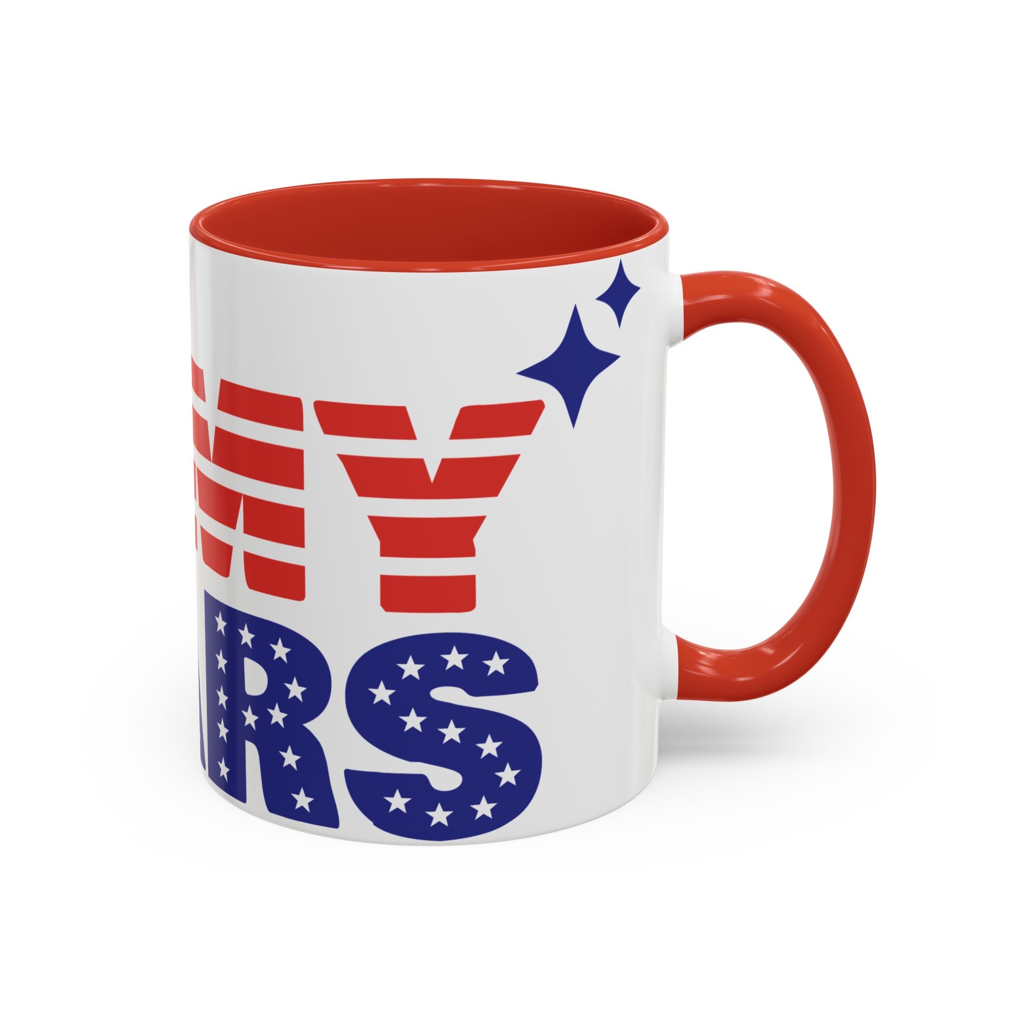 Coffee Mug - "My Stars" Patriotic Red White Blue Accent Coffee Mug