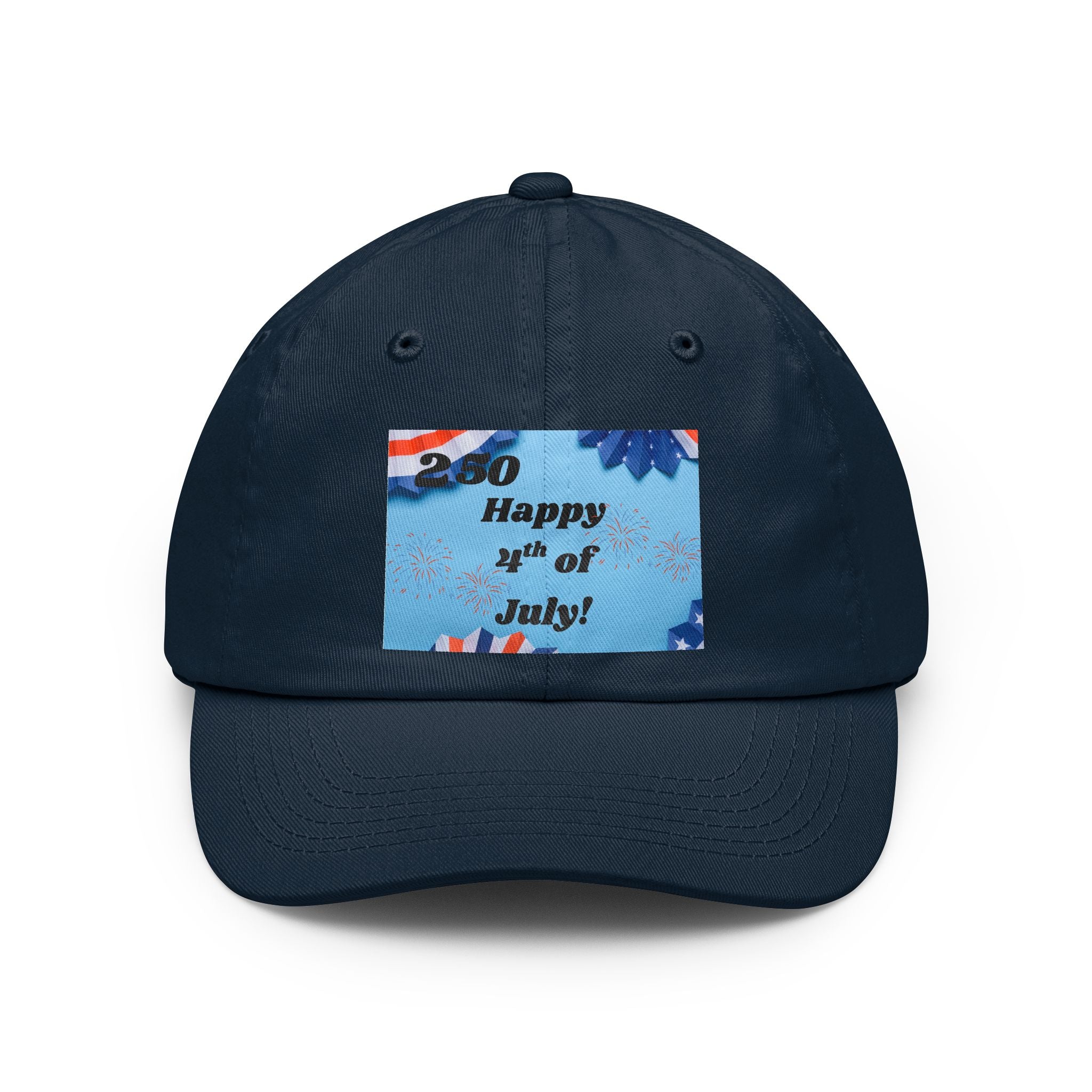 4th of July Dad Hat - 'Happy 4th of July!' Patriotic Baseball Cap