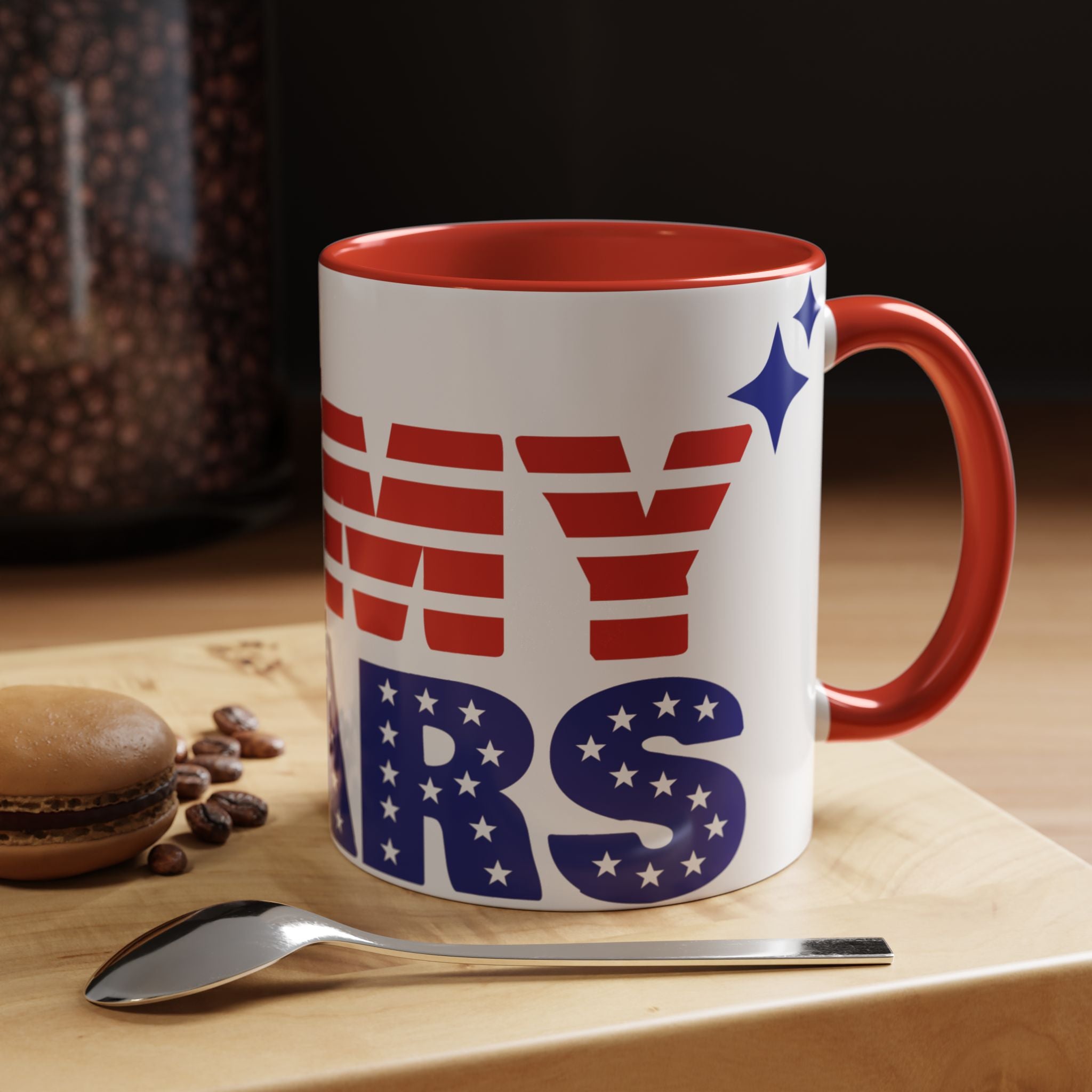 Coffee Mug - "My Stars" Patriotic Red White Blue Accent Coffee Mug