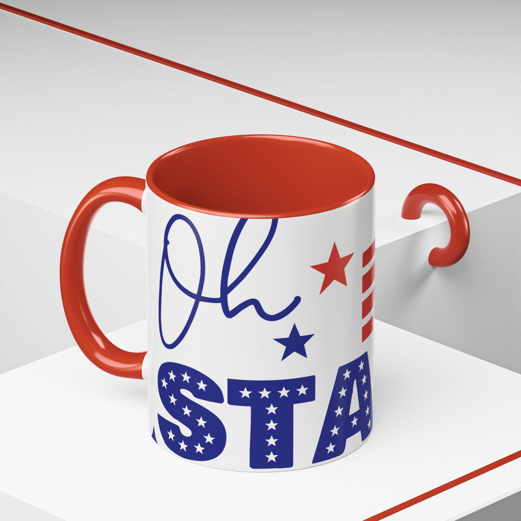 Coffee Mug - "My Stars" Patriotic Red White Blue Accent Coffee Mug