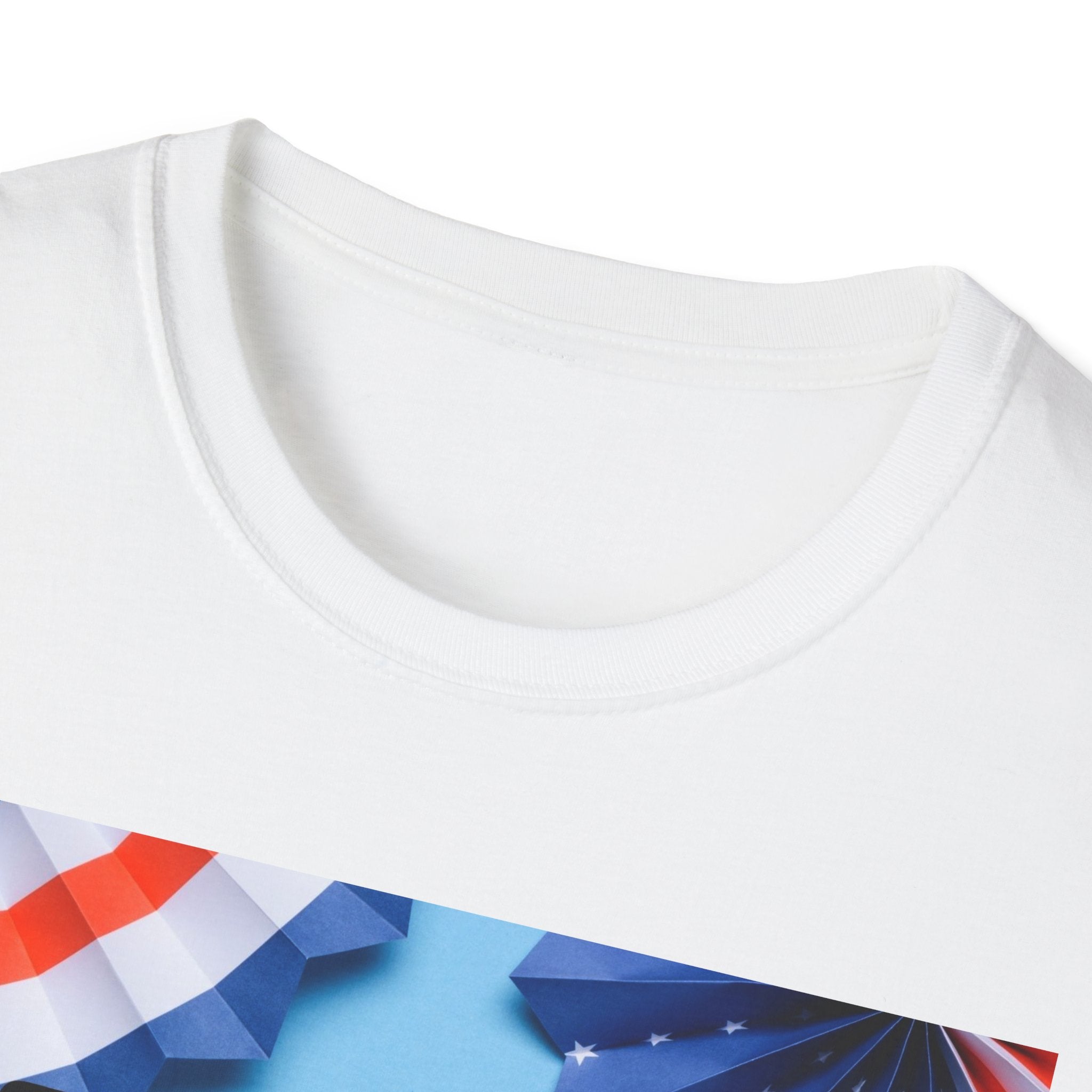 4th of July T-Shirt - "Happy 4th of July!" Patriotic Stars & Stripes Tee