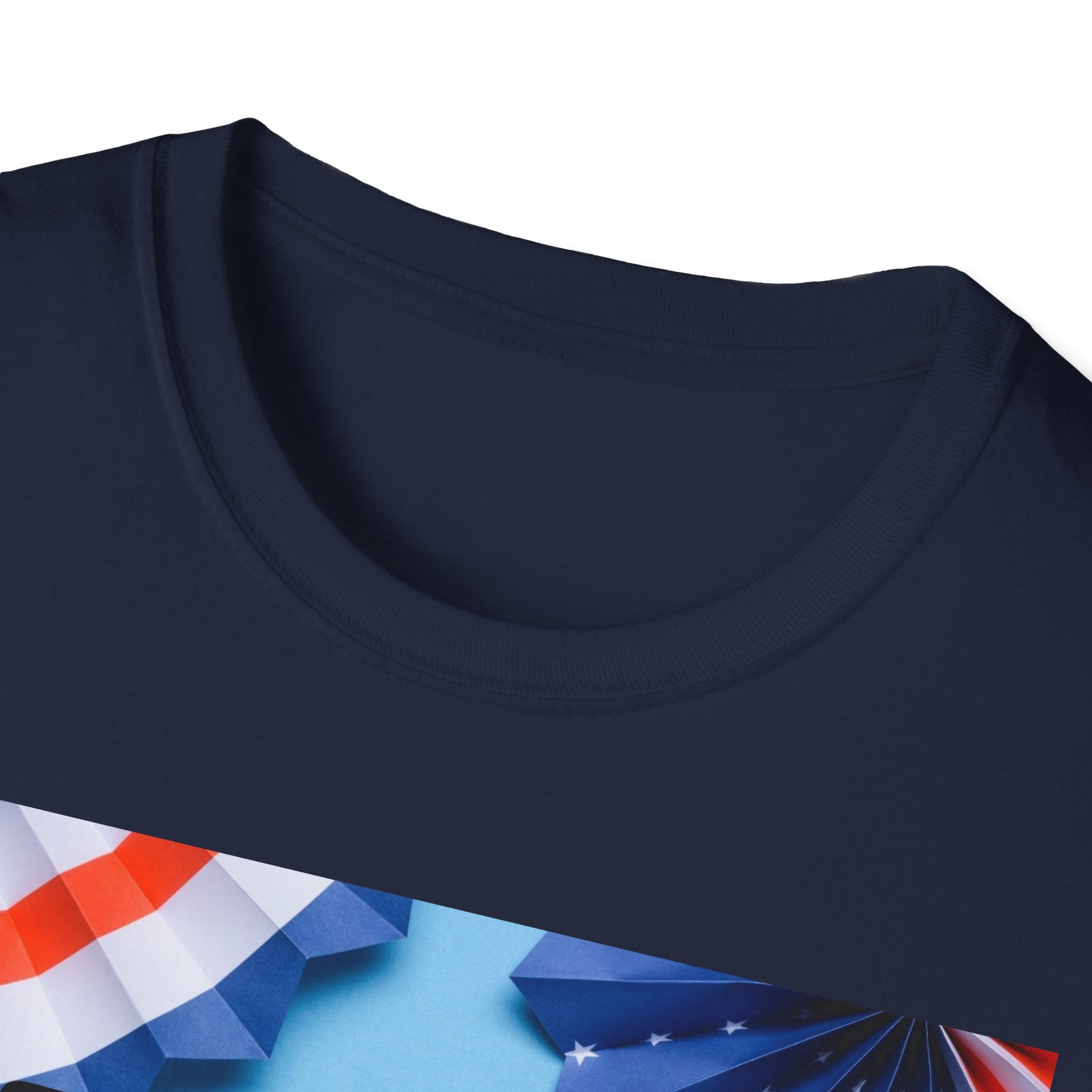 4th of July T-Shirt - "Happy 4th of July!" Patriotic Stars & Stripes Tee