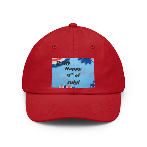 4th of July Dad Hat - 'Happy 4th of July!' Patriotic Baseball Cap